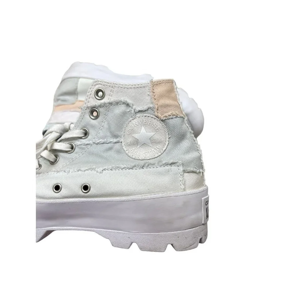 Converse Chuck Taylor All Star Hi Lugged Sneaker Denim Patchwork Women’s Size 11